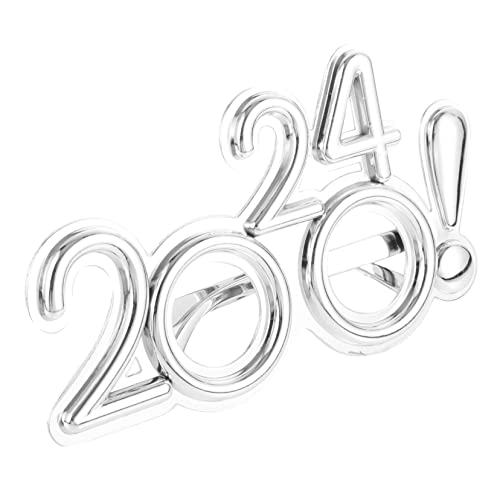 GLEAVI Partybrille Silbern Leicht Kompakt Spaßige Neujahrs Feier Brillen Unisex für Silvester Jahreswechsel GLEAVI Partybrille Silbern Leicht Kompakt Spaßige Neujahrs Feier Brillen Unisex für Silvester Jahreswechsel von GLEAVI