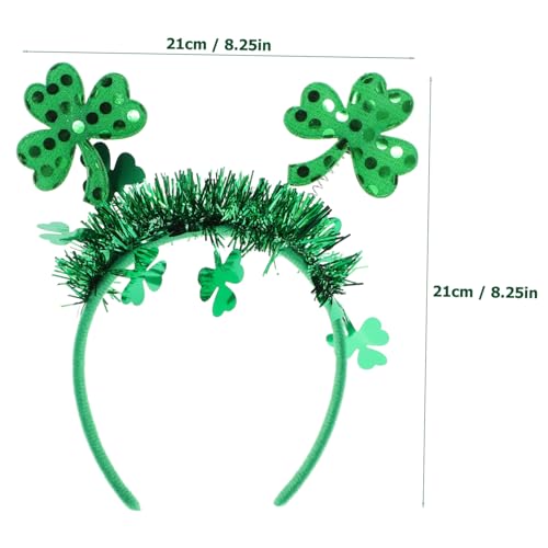 GLEAVI Patrick's Day Stirnband Kleeblatt Haarreif Damen Weiches Bequemes Haarschmuck Partyzubehör Festliche Grüne Kopfbedeckung für Karneval und Kostüm GLEAVI Patrick's Day Stirnband Kleeblatt Haarreif Damen Weiches Bequemes Haarschmuck Partyzubehör Festliche Grüne Kopfbedeckung für Karneval und Kostüm von GLEAVI