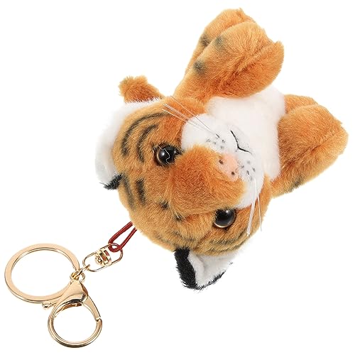 GLEAVI Plüsch Tiger Schlüsselanhänger Flauschiger Tiger Schlüsselbund Als Taschenanhänger GLEAVI Plüsch Tiger Schlüsselanhänger Flauschiger Tiger Schlüsselbund Als Taschenanhänger von GLEAVI