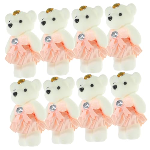 GLEAVI Plüschbär Puppe 10 Stück Weicher Plüschstoff Hochzeitsauto Dekoration Kleiner Kuscheltier für Schlafzimmer Lebendige Bärenpuppe GLEAVI Plüschbär Puppe 10 Stück Weicher Plüschstoff Hochzeitsauto Dekoration Kleiner Kuscheltier für Schlafzimmer Lebendige Bärenpuppe von GLEAVI