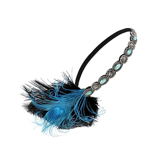 GLEAVI Retro Fascinator Haarband mit Pfauenfedern Haaraccessoire für Bühnenaufführungen Tanzpartys und Abendveranstaltungen GLEAVI Retro Fascinator Haarband mit Pfauenfedern Haaraccessoire für Bühnenaufführungen Tanzpartys und Abendveranstaltungen von GLEAVI