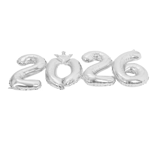 GLEAVI Riesige Aluminiumfolie Ballons für Neujahrsfeier Abschlussfeier Geburtstagsfeier und Hochzeiten Dekoration für Klasse und Unvergessliche Fotomomente von GLEAVI