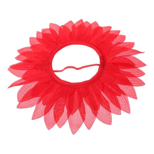 GLEAVI Rotes Blumen Kostüm Headpiece aus Filz Lustiger Sonnenblumenhut für Leichtes Party Accessoire Kreative Kopfbedeckung für Kindergarten Sportfest und Cosplay GLEAVI Rotes Blumen Kostüm Headpiece aus Filz Lustiger Sonnenblumenhut für Leichtes Party Accessoire Kreative Kopfbedeckung für Kindergarten Sportfest und Cosplay von GLEAVI