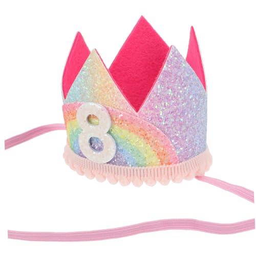 GLEAVI Show Party Krone Hat Stirnbänder Für Mädchen Stirnband Happy Birthday Mädchen Geburtstag Stirnband Happy Birthday Stirnbänder von GLEAVI