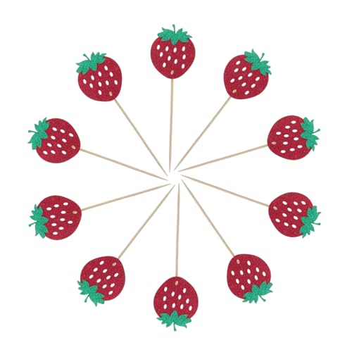 GLEAVI Stücke Glitter Rote Erdbeere Cupcake Topper Kuchen Dekorationen Obst Geburtstag Party Dessert Picks Plugin Für Dame Frauen Dusche Feiern Lieferungen GLEAVI Stücke Glitter Rote Erdbeere Cupcake Topper Kuchen Dekorationen Obst Geburtstag Party Dessert Picks Plugin Für Dame Frauen Dusche Feiern Lieferungen von GLEAVI