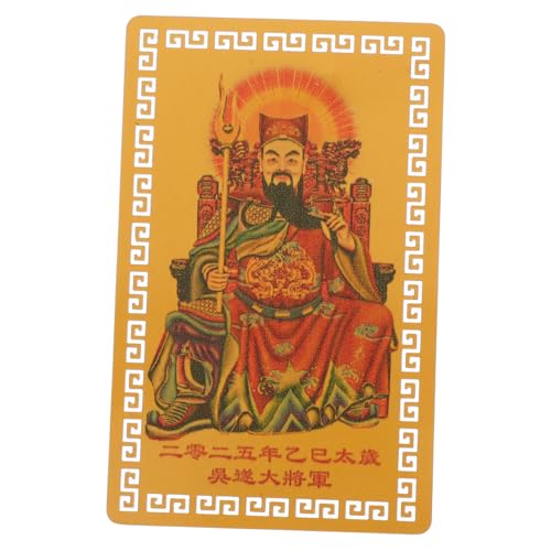 GLEAVI Tai-sui-karte Glücksamulette Glücksamulettkarte Chinesische Karten Feng-shui-symbole Chinesische Amulette Jahr Der Schlangenkarten Feng-shui- Aluminium-magnesium-legierung von GLEAVI