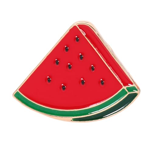 GLEAVI Wassermelonen Brosche Anstecknadel für Damen Stilvolle Obstetiketten Anstecknadel Leichter und Langlebiger Kragenclip für Freizeit und Anlässe Perfektes von GLEAVI