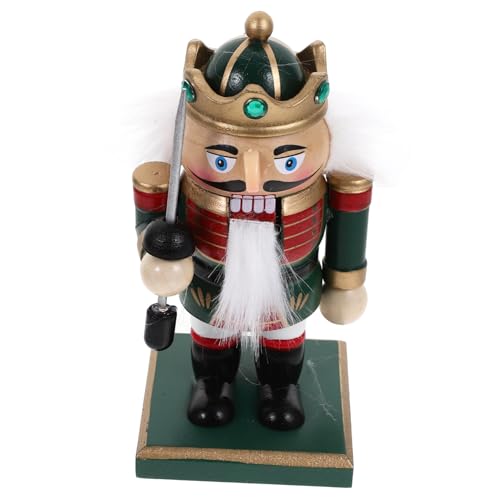 GLEAVI Weihnachtliche Holzfigur Nutcracker Soldat Deko für Tisch Wohnzimmer Festliche Weihnachtsdeko Ornament Geschenkidee GLEAVI Weihnachtliche Holzfigur Nutcracker Soldat Deko für Tisch Wohnzimmer Festliche Weihnachtsdeko Ornament Geschenkidee von GLEAVI