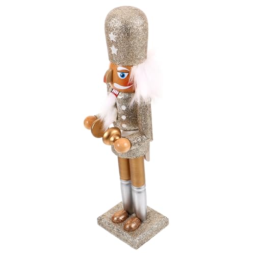 GLEAVI Weihnachts Deko Holzfigur Platinfarbene Soldatenfigur als Festliche Weihnachtsdekoration für und Weihnachtsfeiern GLEAVI Weihnachts Deko Holzfigur Platinfarbene Soldatenfigur als Festliche Weihnachtsdekoration für und Weihnachtsfeiern von GLEAVI