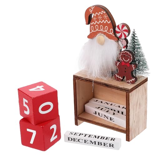 GLEAVI Weihnachts-countdown-adventskalender aus Holz: Weihnachtsmann mit Holzblock mit Datum Und Monat – Wiederverwendbare Tischdekoration mit Quadratischen Zahlen für Den Kaminsims zu Hause GLEAVI Weihnachts-countdown-adventskalender aus Holz: Weihnachtsmann mit Holzblock mit Datum Und Monat – Wiederverwendbare Tischdekoration mit Quadratischen Zahlen für Den Kaminsims zu Hause von GLEAVI