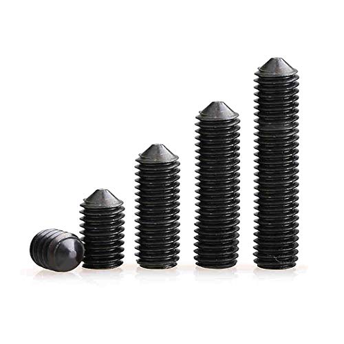 GLETSF Gewindestifte, metrisches Gewinde, legierter Stahl, Innensechskantschrauben, M8 x 30 mm, 20 Stück (M3 x 10 mm/200 Stück) von GLETSF