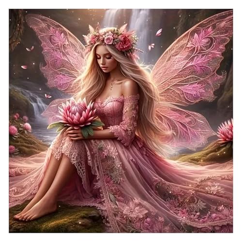 GLIDIAM 40x40cm Diamond Painting Feen und Elfen, Diamant Malerei Bilder Engel mit Flügel, DIY Full Drill Basteln Erwachsene, Mosaik Stickerei Kreuzstich Geschenk für Wanddeko Wohnzimmer Schlafzimmer GLIDIAM 40x40cm Diamond Painting Feen und Elfen, Diamant Malerei Bilder Engel mit Flügel, DIY Full Drill Basteln Erwachsene, Mosaik Stickerei Kreuzstich Geschenk für Wanddeko Wohnzimmer Schlafzimmer von GLIDIAM