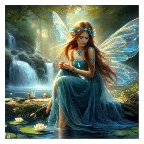 GLIDIAM 40x40cm Diamond Painting Feen und Elfen, Diamant Malerei Bilder Schmetterlingsfee, DIY Full Drill Basteln Erwachsene, Mosaik Stickerei Kreuzstich Geschenk für Wanddeko Wohnzimmer Schlafzimmer GLIDIAM 40x40cm Diamond Painting Feen und Elfen, Diamant Malerei Bilder Schmetterlingsfee, DIY Full Drill Basteln Erwachsene, Mosaik Stickerei Kreuzstich Geschenk für Wanddeko Wohnzimmer Schlafzimmer von GLIDIAM
