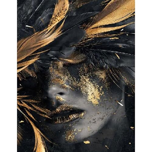 GLIDIAM 40x50cm Diamond Painting Gesicht Frau, Diamant Malerei Bilder Frauen Motive, DIY Full Drill Basteln Erwachsene, Mosaik Stickerei Kreuzstich Geschenk für Wanddeko Wohnzimmer Schlafzimmer GLIDIAM 40x50cm Diamond Painting Gesicht Frau, Diamant Malerei Bilder Frauen Motive, DIY Full Drill Basteln Erwachsene, Mosaik Stickerei Kreuzstich Geschenk für Wanddeko Wohnzimmer Schlafzimmer von GLIDIAM