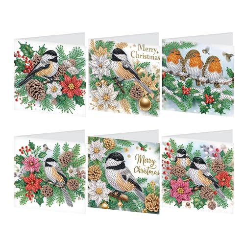 GLIDIAM 6er Set Diamond Painting Grußkarten Set Geburtstagskarte Diamond Painting Karten Dankeskarte Diamant Malerei Segensgrußkarte Feiertagskarten Stickerei Kreuzstich Geschenk || Kolibri Vogel GLIDIAM 6er Set Diamond Painting Grußkarten Set Geburtstagskarte Diamond Painting Karten Dankeskarte Diamant Malerei Segensgrußkarte Feiertagskarten Stickerei Kreuzstich Geschenk || Kolibri Vogel von GLIDIAM