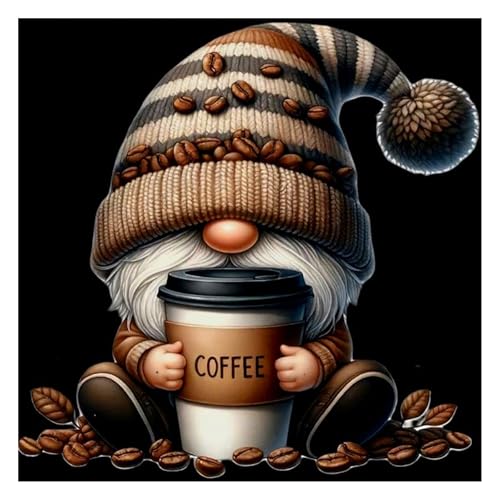 GLIDIAM Diamond Painting Wichtel Kaffee, Diamant Malerei Bilder Zwerge Gnome, 30x30cm DIY Full Drill Basteln Erwachsene, Mosaik Stickerei Kreuzstich Geschenk für Wanddeko Schlafzimmer Wohnzimmer Küche GLIDIAM Diamond Painting Wichtel Kaffee, Diamant Malerei Bilder Zwerge Gnome, 30x30cm DIY Full Drill Basteln Erwachsene, Mosaik Stickerei Kreuzstich Geschenk für Wanddeko Schlafzimmer Wohnzimmer Küche von GLIDIAM