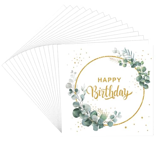 40Stück Happy Birthday Servietten,Kommunion Servietten,Servietten Taufe,Servietten Konfirmation,Servietten Eukalyptus,Servietten Kommunion Junge,Konfirmation Servietten,für Erstkommunion von GLIFER