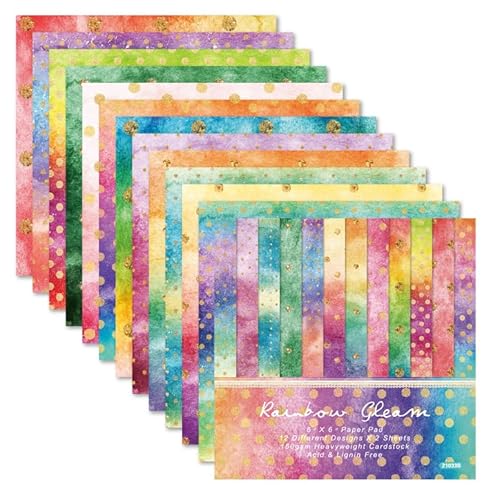 GLKTOPO Papierblock mit Farbmischung, 15,2 x 15,2 cm, einseitiger Karton, gemustert für Sammlung, Urlaub, Basteln, Papierpackung, Rahmen, Hintergrund, Journaling, Planer, DIY, Origami-Dekoration, 24 GLKTOPO Papierblock mit Farbmischung, 15,2 x 15,2 cm, einseitiger Karton, gemustert für Sammlung, Urlaub, Basteln, Papierpackung, Rahmen, Hintergrund, Journaling, Planer, DIY, Origami-Dekoration, 24 von GLKTOPO