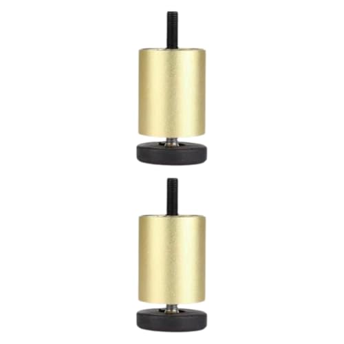 GLMGBP 2 Stück verstellbare Möbelbeine, Moderne Sofafüße, Unterstützung für Waschmaschinen, Klimaanlagen, Schreibtische, Schränke, Gold-Finish, 8 cm Höhe, langlebiger und stilvoller Ersatz von GLMGBP