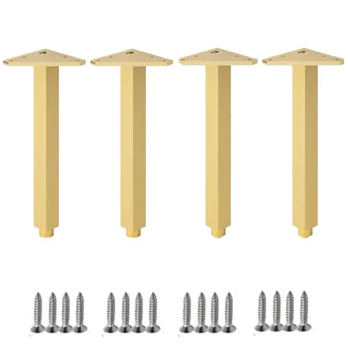 GLMGBP 4 Stück verstellbare Möbelbeine aus Aluminiumlegierung, zylindrische Schrankfüße, Metall-Ersatzstützen für Esstische, Couchtische, Schränke, 30 cm, mit Schrauben GLMGBP 4 Stück verstellbare Möbelbeine aus Aluminiumlegierung, zylindrische Schrankfüße, Metall-Ersatzstützen für Esstische, Couchtische, Schränke, 30 cm, mit Schrauben von GLMGBP