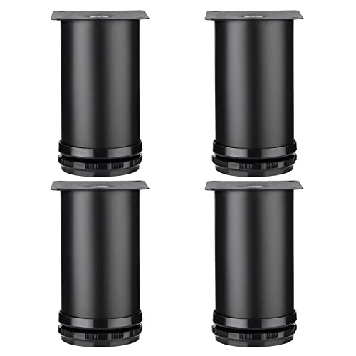 GLMGBP 4 Stück verstellbare Möbelbeine aus Edelstahl, 25 cm, schwarz/weiß, Tischbeine für Sofa, Couchtisch, Schrank, Bett, Schreibtisch, höhenverstellbar, 0,15 mm, langlebige Ersatzfüße GLMGBP 4 Stück verstellbare Möbelbeine aus Edelstahl, 25 cm, schwarz/weiß, Tischbeine für Sofa, Couchtisch, Schrank, Bett, Schreibtisch, höhenverstellbar, 0,15 mm, langlebige Ersatzfüße von GLMGBP