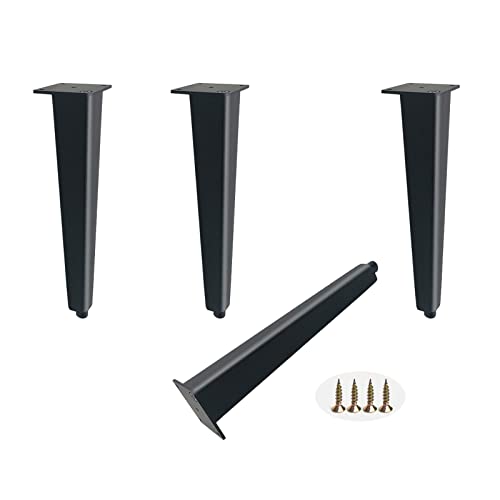 GLMGBP 4er-Pack verstellbare Sofabeine aus Aluminium in Schwarz und Gold – 30 cm und 35 cm Möbelbeine für Couchtische – inkl. Befestigungsschrauben – Upgrade für Moderne Wohndekoration von GLMGBP