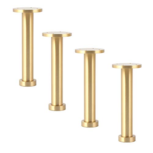 GLMGBP 4er-Set verstellbare Möbelbeine aus Messing für Sofa, Couchtisch, TV-Ständer, Metallfüße mit Schrauben und Bodenschutz, 80 mm hoch GLMGBP 4er-Set verstellbare Möbelbeine aus Messing für Sofa, Couchtisch, TV-Ständer, Metallfüße mit Schrauben und Bodenschutz, 80 mm hoch von GLMGBP