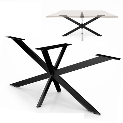 GLMGBP DIY-Spinnentischgestell, Tischbeine aus Industriemetall, Esstischbeine aus pulverbeschichtetem Stahl, Möbelbeine zur einfachen Montage (85 x 71 x 85 cm), stilvolles Spinnendesign von GLMGBP