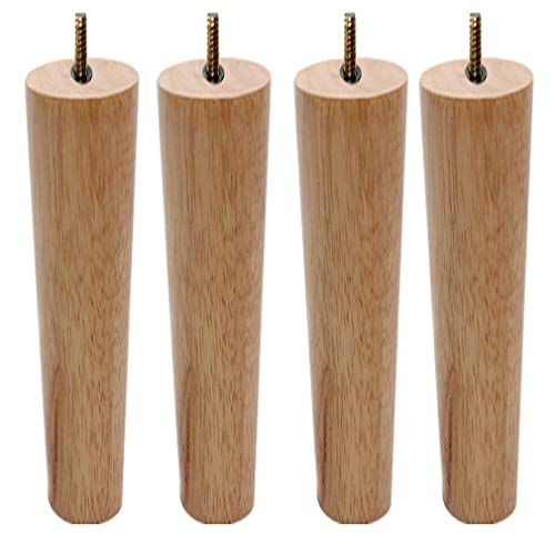 GLMGBP Möbelbeine aus Eichenholz im Mid-Century-Stil, 4er-Set, konische Sofabeine für Schreibtisch, Schrank, Stuhl, Couchtisch, 70 cm, Beine in Holzfarbe mit M10-Schraube GLMGBP Möbelbeine aus Eichenholz im Mid-Century-Stil, 4er-Set, konische Sofabeine für Schreibtisch, Schrank, Stuhl, Couchtisch, 70 cm, Beine in Holzfarbe mit M10-Schraube von GLMGBP