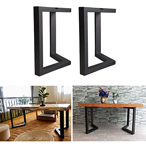 GLMGBP Robuste industrielle Couchtischbeine, goldfarben/schwarz, Metall, Ersatzbeine für Esstisch/Schreibtisch/Bank, DIY-Möbelbeine, höhenverstellbar, B 50,8 x H 46/71,1 cm von GLMGBP