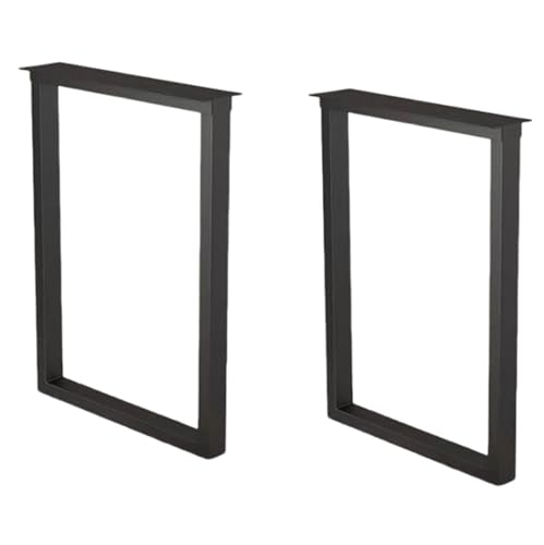 GLMGBP Set mit 2 robusten schwarzen Möbelbeinen aus Schmiedeeisen – 50 cm, ideal für Couchtische, Bänke, Beistelltische und Stühle – langlebige Unterstützung für DIY-Möbelprojekte von GLMGBP