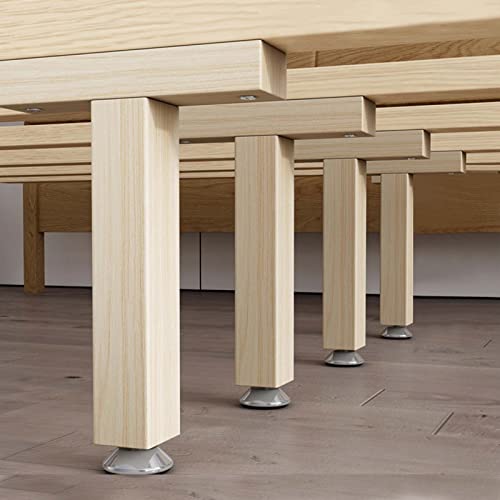 GLMGBP Set mit 4 verstellbaren Möbelbeinen aus Massivholz, Höhe 48,8 cm, stabile Stützfüße für Sofa, Stuhl, Bett – verschönern Sie Ihre Inneneinrichtung mit langlebigem Design von GLMGBP