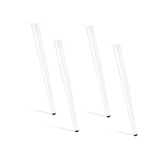 GLMGBP Tischbeine im Industriedesign, 4er-Set, verstellbare Kegelfüße aus Metall für Esstische, Schreibtische, Sofas, Stühle, Kommoden, 72 cm, weiße Möbelbeine GLMGBP Tischbeine im Industriedesign, 4er-Set, verstellbare Kegelfüße aus Metall für Esstische, Schreibtische, Sofas, Stühle, Kommoden, 72 cm, weiße Möbelbeine von GLMGBP