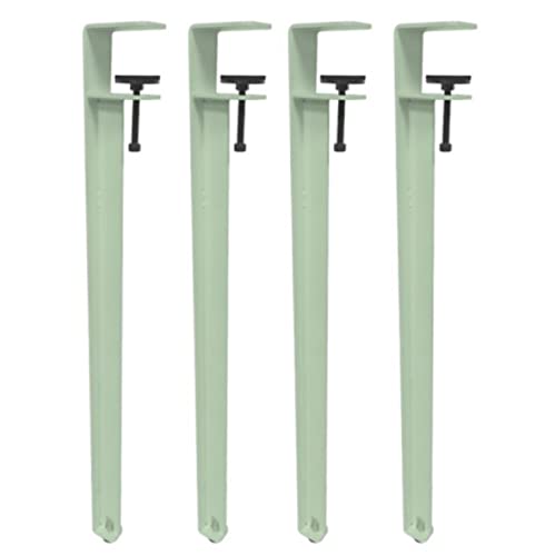 GLMGBP Verstellbare 71 cm Lange F-förmige Tischbeine aus Metall, Möbelbeine aus Eisen für DIY-Couchtisch, Esstisch und Konsole, Montage ohne Bohren, inklusive Schutzpolster und Inbusschlüssel (grün von GLMGBP