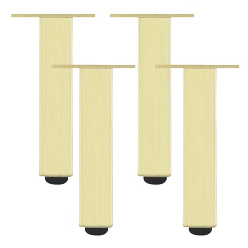 GLMGBP Verstellbare Möbelbeine, 4er-Pack, quadratische Füße aus Aluminiumlegierung, Höhe: 660 cm, eloxierte Oberfläche, für Sofas, Couchtische und mehr, stabil und vielseitig! von GLMGBP