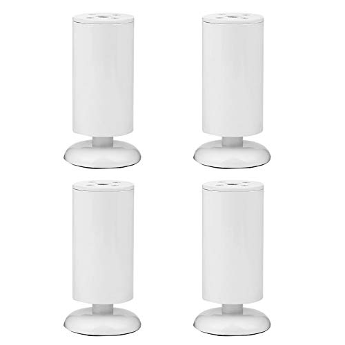 GLMGBP Verstellbare Möbelbeine aus Edelstahl, 4er-Set, 18 cm, rutschfest, für Couchtische und Sofas, inkl. Montageplatten und Schrauben, 3 Farben erhältlich von GLMGBP