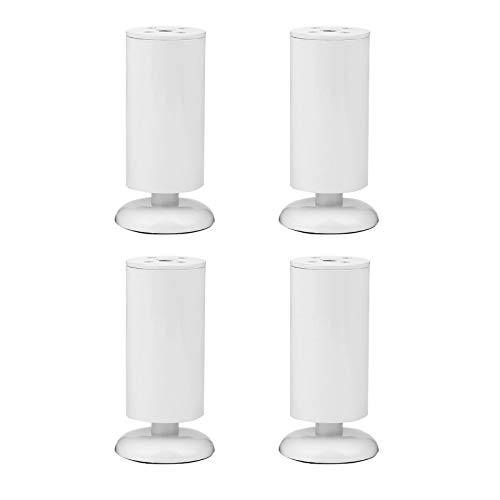GLMGBP Verstellbare Möbelbeine aus Edelstahl, 4er-Set – rutschfeste Couchtisch- und Sofafüße, 3 Farben, mit Montageplatte und Schrauben, Höhe 18 cm/7,1 Zoll und 20 cm/7,9 Zoll von GLMGBP