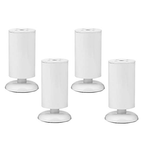 GLMGBP Verstellbare Möbelbeine aus Edelstahl, 4er-Set – rutschfeste Couchtisch- und Sofafüße, 3 Farben mit Montageplatten und Schrauben, 18 cm/7,1 Zoll und 15 cm/5,9 Zoll Optionen von GLMGBP