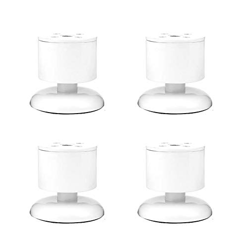 GLMGBP Verstellbare Möbelbeine aus Edelstahl – 4er-Set, 18 cm/7,1 Zoll, rutschfeste Füße für Couchtisch und Sofa, Badezimmer – 3 Farben mit Montageplatten und Schrauben von GLMGBP