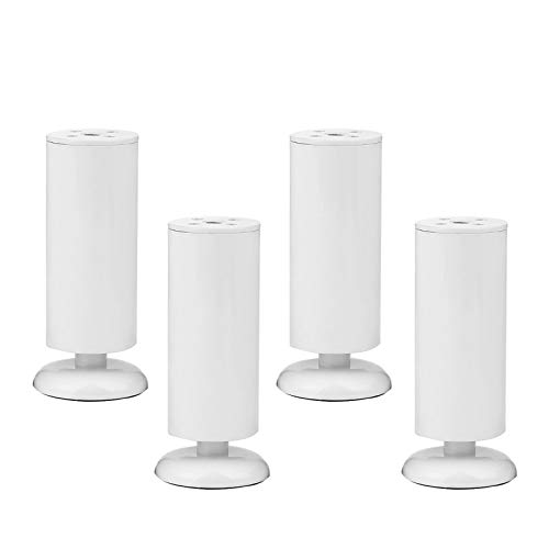 GLMGBP Verstellbare Möbelbeine aus Edelstahl – 4er-Set rutschfeste Sofa- und Couchtischfüße mit Montageplatte und Schrauben – 3 Farben erhältlich (18 cm/7,1 Zoll und 30 cm/11,8 Zoll) von GLMGBP