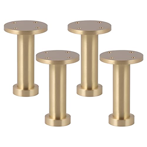 GLMGBP Verstellbare Möbelbeine aus Messing, 4er-Set, goldene Sofa-Stützbeine für Sofa, Stuhl, Couchtisch, Sessel, 80 mm/3 Zoll, Ersatzfüße GLMGBP Verstellbare Möbelbeine aus Messing, 4er-Set, goldene Sofa-Stützbeine für Sofa, Stuhl, Couchtisch, Sessel, 80 mm/3 Zoll, Ersatzfüße von GLMGBP
