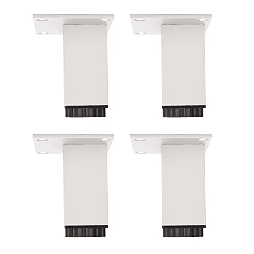GLMGBP Verstellbare Möbelbeine aus Metall, 4er-Set, Ersatzfüße für Tische, Sofas und Betten, Aluminiumlegierung, strapazierfähig, ideal für Bücherregale, Schränke und Kommoden, stabile Unterstützun von GLMGBP
