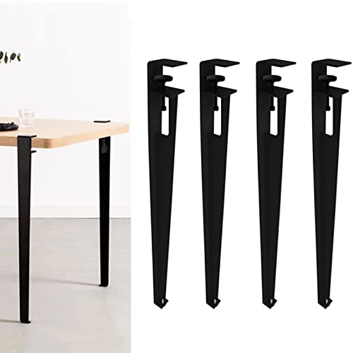 GLMGBP Verstellbare Tischbeine aus Metall, 4 Stück, F-förmige Esstischfüße, robuste Werkbankstütze aus Eisen, DIY-Barhockerbeine, Moderne Möbelbeschläge, stabiles und stilvolles Design von GLMGBP
