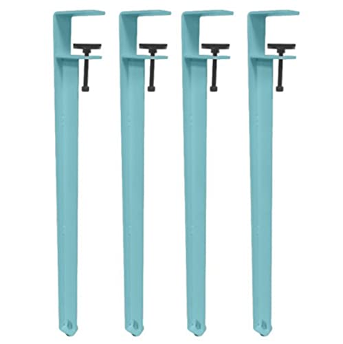 GLMGBP Verstellbare Tischbeine aus Metall, 4er-Pack, F-förmige Möbelbeine aus Eisen für DIY-Couchtisch, Esstisch, Schreibtischkonsole, Installation ohne Bohren, inklusive Schutzpolstern und Inbussc von GLMGBP