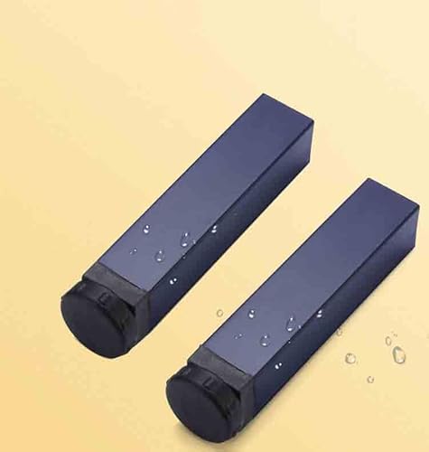 Verstellbare Möbelbeine, Metall-Sofabeine für Schrank-, Schlafsofa- und Bettrahmen, Ersatzteil für Schrank-, Schlafsofa- und Bettrahmen (14 cm, Einzelloch, grau, 2 Stück) von GLMGBP