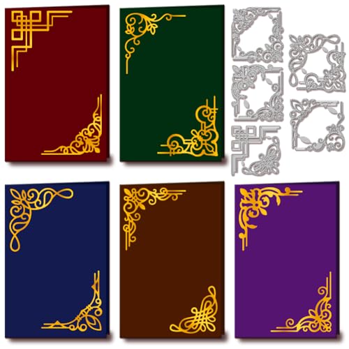 GLOBLELAND Fensterrahmen Ecken Stanzformen Für Die Kartenherstellung, Blumen Spitzen Eckenstanzungen, Prägeschablonen Aus Karbonstahl, Vorlage Für DIY, Scrapbooking, Album, Basteldekoration GLOBLELAND Fensterrahmen Ecken Stanzformen Für Die Kartenherstellung, Blumen Spitzen Eckenstanzungen, Prägeschablonen Aus Karbonstahl, Vorlage Für DIY, Scrapbooking, Album, Basteldekoration von GLOBLELAND
