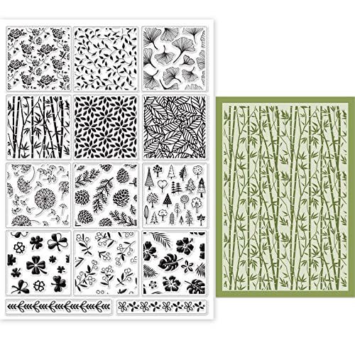 GLOBLELAND 14 Blatt Pflanzenserie Thema Klarstempel Literarische Silic Klarstempel Blumen Und Blätter Stempelset, Zum Basteln von Weihnachtskarten, Handwerk Dekoration DIY Scrapbooking GLOBLELAND 14 Blatt Pflanzenserie Thema Klarstempel Literarische Silic Klarstempel Blumen Und Blätter Stempelset, Zum Basteln von Weihnachtskarten, Handwerk Dekoration DIY Scrapbooking von GLOBLELAND