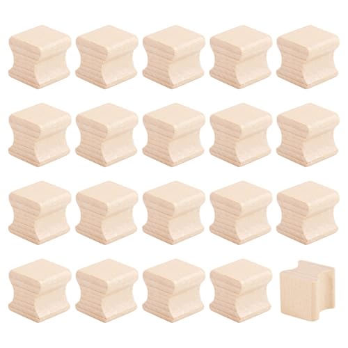 GLOBLELAND 20 Stück Blanko-Holzgummi-Stempelhalterungen für Bastelarbeiten, 2 x 2 cm, quadratischer Holzstempel, Griff aus Hartholz, für Stempel, Scrapbooking, Siegel, handgefertigte Dekoration GLOBLELAND 20 Stück Blanko-Holzgummi-Stempelhalterungen für Bastelarbeiten, 2 x 2 cm, quadratischer Holzstempel, Griff aus Hartholz, für Stempel, Scrapbooking, Siegel, handgefertigte Dekoration von GLOBLELAND