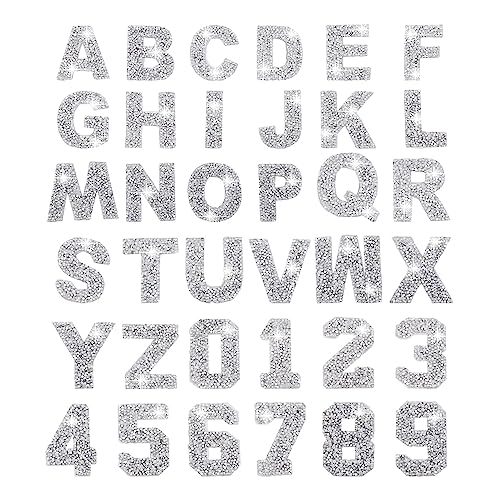 GLOBLELAND 20 Stück Zahlen Und 56 Stück Alphabet-Strass-Buchstabenaufkleber Für Kleidung, Buchstaben-Aufnäher Zum Aufbügeln Für Jeans, Jacken, Kostümzubehör, Nähen, Basteln, Dekoration GLOBLELAND 20 Stück Zahlen Und 56 Stück Alphabet-Strass-Buchstabenaufkleber Für Kleidung, Buchstaben-Aufnäher Zum Aufbügeln Für Jeans, Jacken, Kostümzubehör, Nähen, Basteln, Dekoration von GLOBLELAND