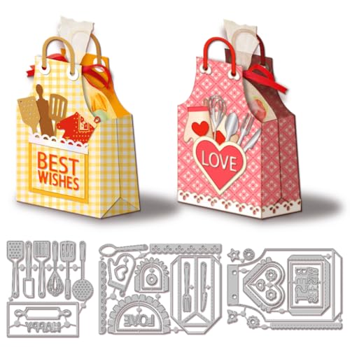 GLOBLELAND 3D Stanzformen Für Schürze Snacktasche Herd Stanzungen Liebesherz Vorlage Schablone Für Kartenherstellung Dekoration DIY Scrapbooking Album Basteldekor GLOBLELAND 3D Stanzformen Für Schürze Snacktasche Herd Stanzungen Liebesherz Vorlage Schablone Für Kartenherstellung Dekoration DIY Scrapbooking Album Basteldekor von GLOBLELAND